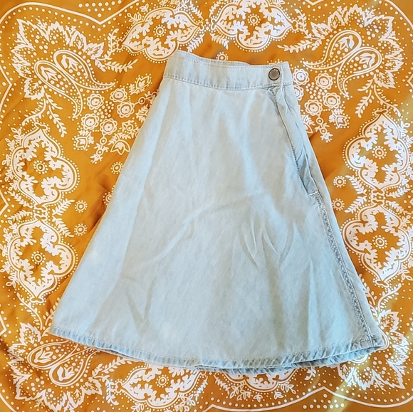 Garage Dresses & Skirts - [SOLD]Denim Blue Skater Skirt